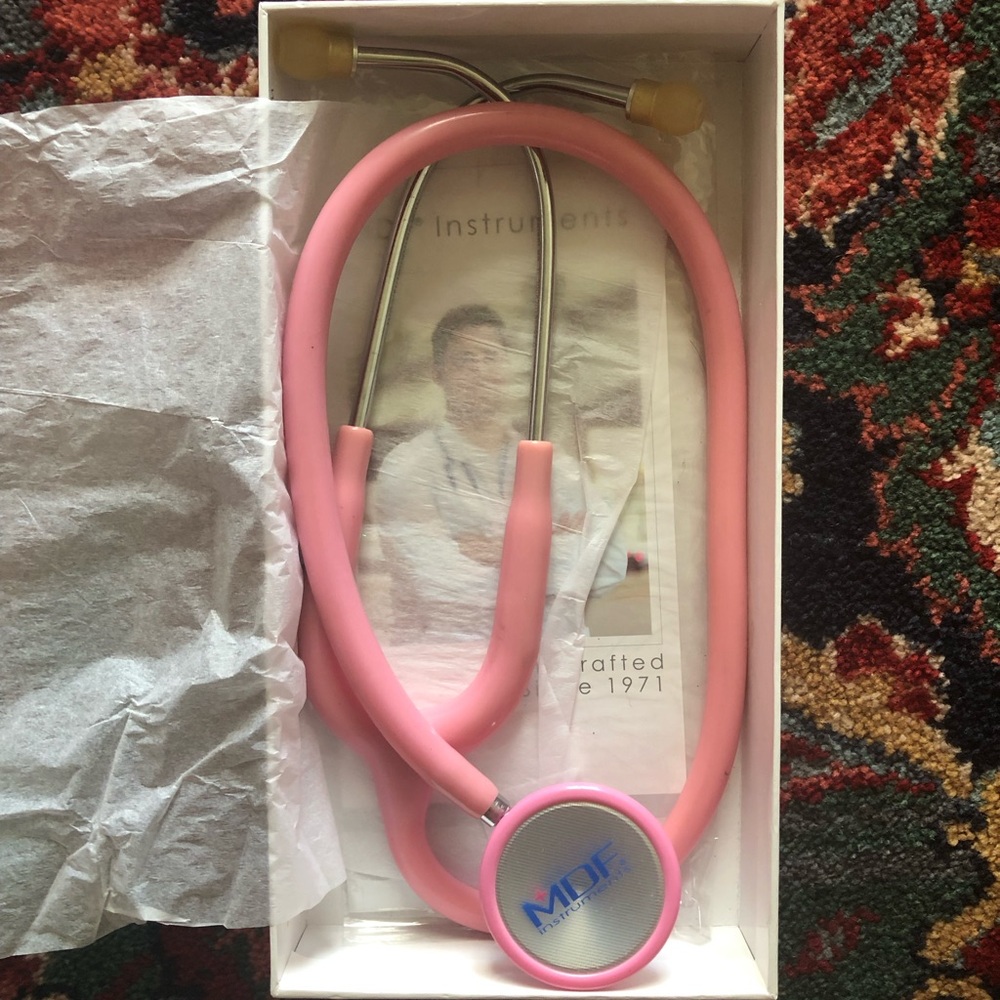Pink stethoscope